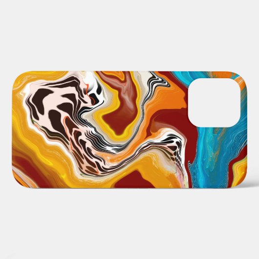 Planetäre Bliss Fluid Digital Art Case-Mate iPhone Hülle (Rückseite (Horizontal))