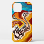 Planetäre Bliss Fluid Digital Art Case-Mate iPhone Hülle (Rückseite)