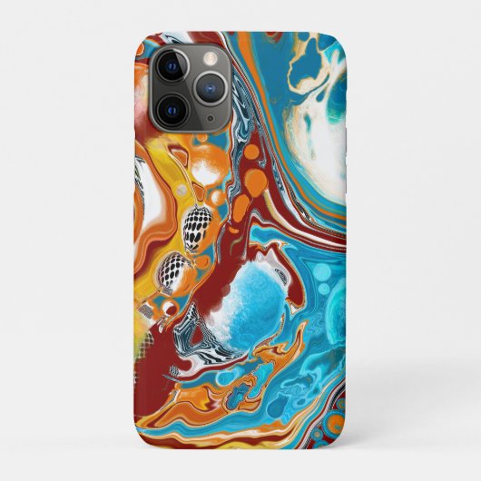 Planetäre Bliss Fluid Digital Art Case-Mate iPhone Hülle (Rückseite)