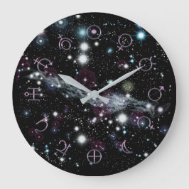 Planetäre Glyphen Deep Space Astronomie Uhr