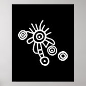 Planetäre Konstellation: Petroglyphische Kunst Poster (Vorne)