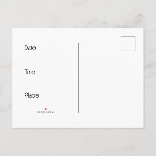 Planetäre Spin Einladung Postkarte (Rückseite)