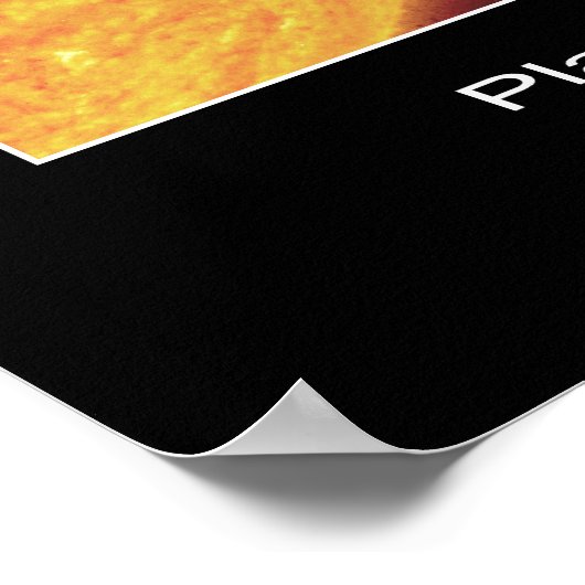 Planetäre Systeme - Größenvergleich Poster (Ecke)