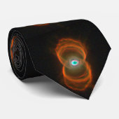 Planetärer Nebel MyCn18 - Ein Stundenglasmuster Krawatte (Gerollt)