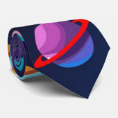 Planetäres Bullseye - Krawatte (Gerollt)