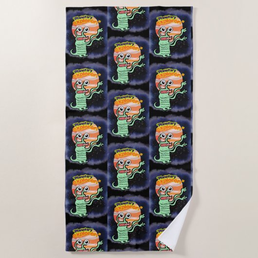 PLANETÄREXPLORER STRANDTUCH (Vorderseite)