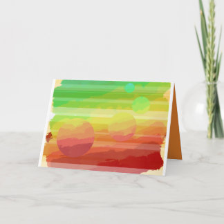 Planetarische Grußkarte Karte