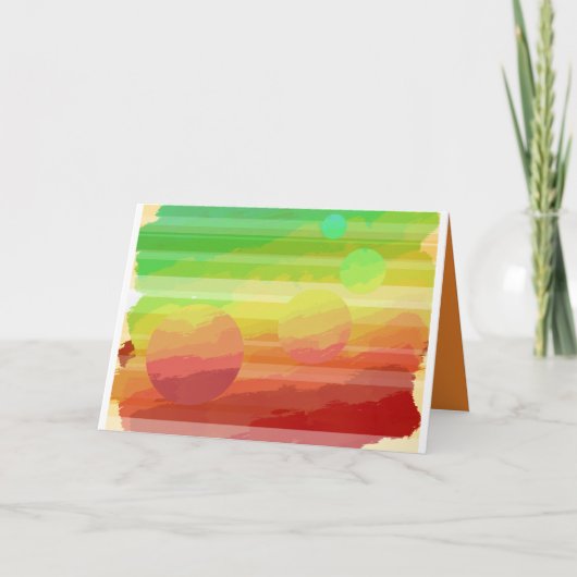 Planetarische Grußkarte Karte (Vorderseite)