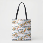 Planetarische Kaffeepause Retro-Weltraummuster Tasche (Vorderseite)