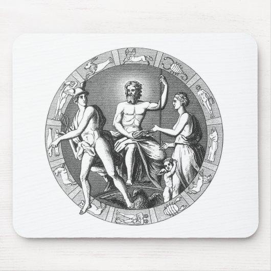 Planetarischer Kalender Mousepad (Vorne)