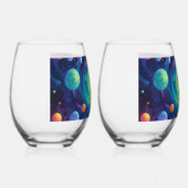 Planetarischer Spin    Weinglas Ohne Stiel (Rechts)
