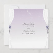 Planetarium Chuppah Hochzeitseinladung Einladung (Rückseite)