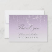 Planetarium Chuppah Wedding RSVP Card Dankeskarte (Vorderseite)