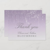 Planetarium Chuppah Wedding RSVP Card Dankeskarte (Vorne/Hinten)