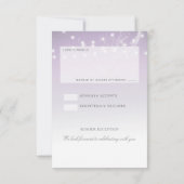 Planetarium Chuppah Wedding RSVP Card Karte (Rückseite)
