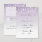 Planetarium Chuppah Wedding RSVP Card Karte (Vorne/Hinten)