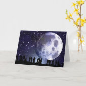 Planetarium Silhouetten Moon Stars Astronomie Karte (Gelbe Blume)