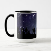 Planetarium Silhouetten Moon Stars Astronomie Tasse (Links)