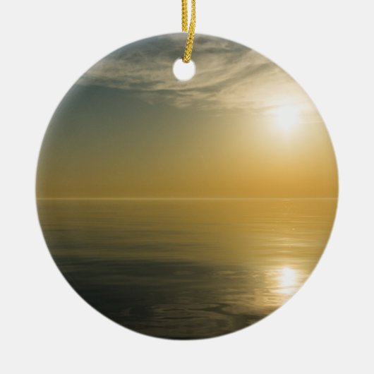 Planetarium Sunrise Keramik Ornament (Vorne)