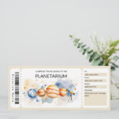 Planetariums-Geschenkgutschein-Vorlage Einladung (Stehend Vorderseite)