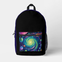 Planetary Spin Bedruckter Rucksack