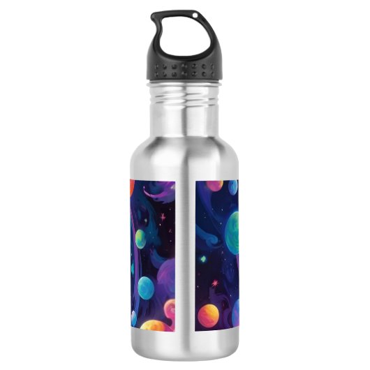 Planetary Spin   Edelstahlflasche (Rückseite)