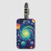 Planetary Spin Gepäckanhänger (Vorderseite Vertikal)