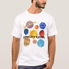 Planetary System Design | Creative Space Art  T-Shirt