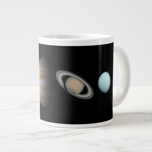 PLANETE DES SOLAR SYSTEMS Custom 20oz Riesengroße Jumbo-Tasse (Vorderseite Rechts)