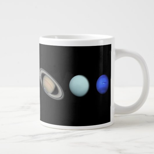 PLANETE DES SOLAR SYSTEMS Custom 20oz Riesengroße Jumbo-Tasse (Rechts)