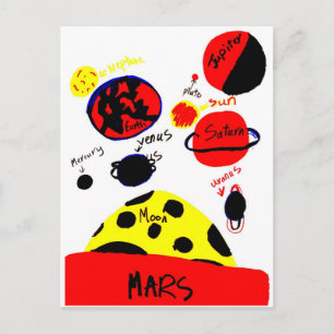 Planeten 01 postkarte