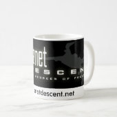 Planeten-Abfall-Fahnen-Tasse Kaffeetasse (VorderseiteRechts)