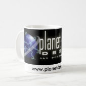 Planeten-Abfall-Fahnen-Tasse Kaffeetasse (Vorderseite Links)