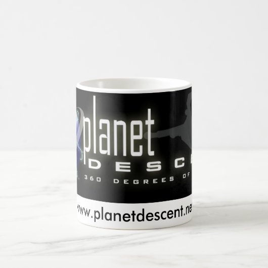 Planeten-Abfall-Fahnen-Tasse Kaffeetasse (Mittel)