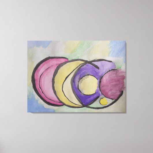 Planeten Abstrakte Kunstgewerbe Leinwanddruck (Vorderseite)