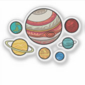 Planeten Aufkleber (Vorderseite)