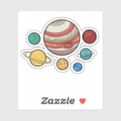 Planeten Aufkleber (Blatt)