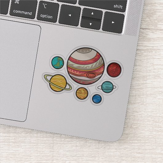 Planeten Aufkleber (Detail)