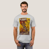 Planeten-Comic-Abdeckung T-Shirt (Vorne ganz)