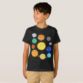 Planeten der Kinder des Sonnensystems T-Shirt (Vorne ganz)
