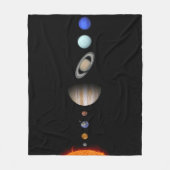 PLANETEN der SOLARsystem kundenspezifischen Fleecedecke (Vorderseite)