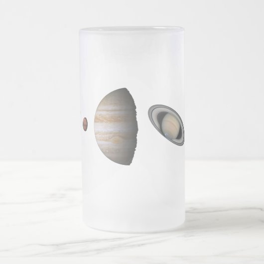 PLANETEN der SOLARsystem mattierten GlasTasse Mattglas Bierglas (Mittel)