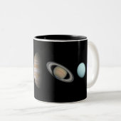 PLANETEN der SOLARsystem Zwei-Ton Tasse (VorderseiteRechts)