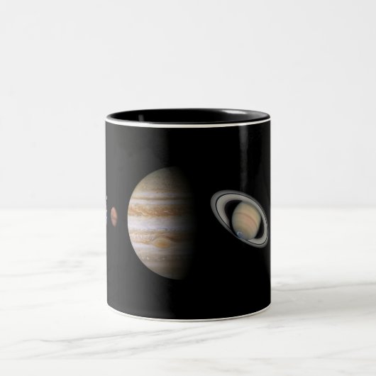 PLANETEN der SOLARsystem Zwei-Ton Tasse (Mittel)