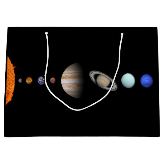 PLANETEN der SONNENSYSTEM großen Geschenk-Tasche Große Geschenktüte (Vorderseite)