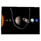 PLANETEN der SONNENSYSTEM großen Geschenk-Tasche Große Geschenktüte (Rückseite)