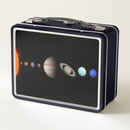 PLANETEN der SONNENSYSTEM kundenspezifischen Metall Brotdose (Rückseite)