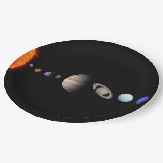 PLANETEN des SOLARsystem kundenspezifischen Pappteller (Schrägansicht)