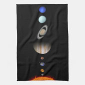 PLANETEN des SONNENSYSTEM Geschirrtuch (Vertikal)