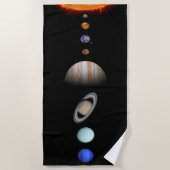 PLANETEN des SONNENSYSTEM kundenspezifischen Strandtuch (Vorderseite)
